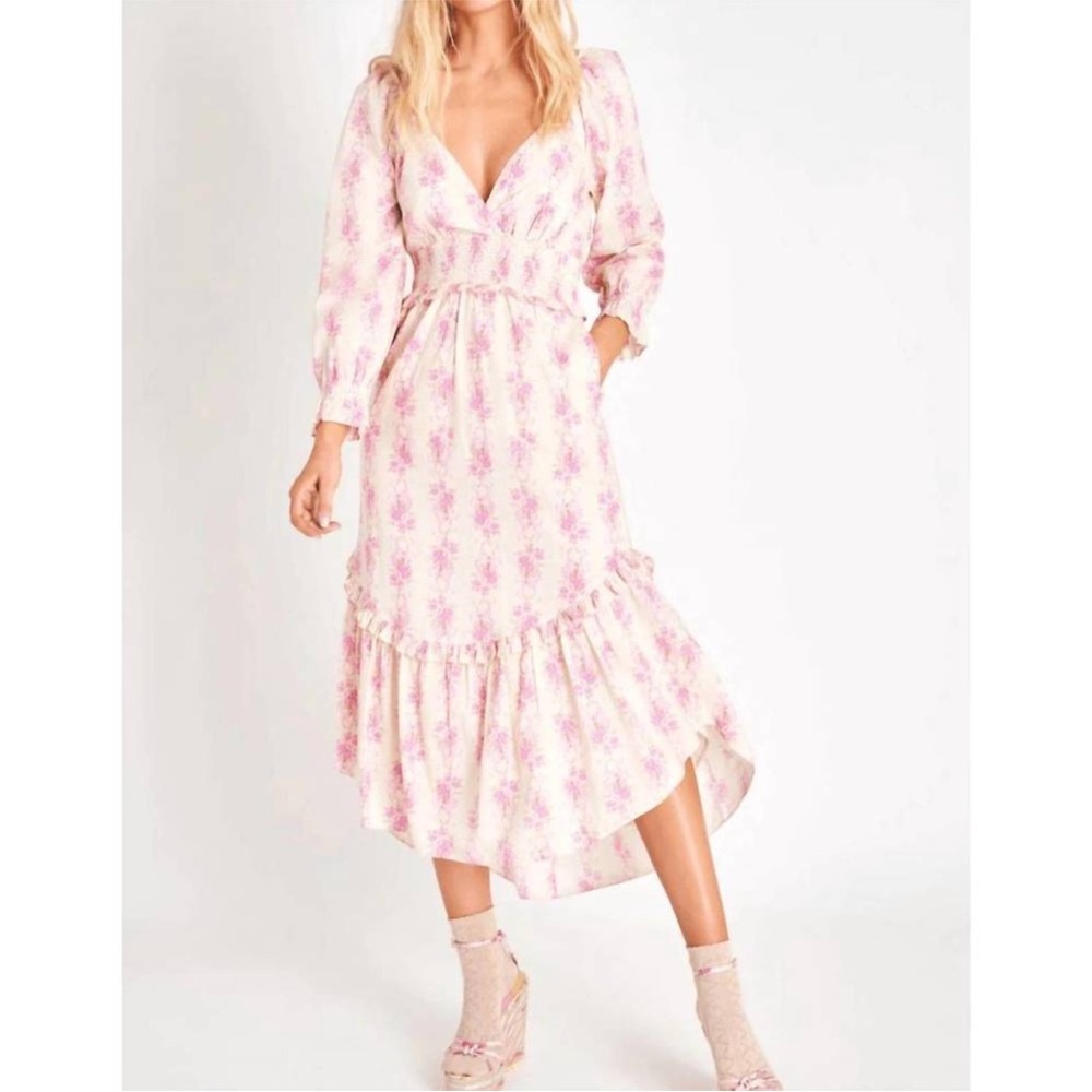 NWT $375 LOVESHACKFANCY firefly dress in french lilac
